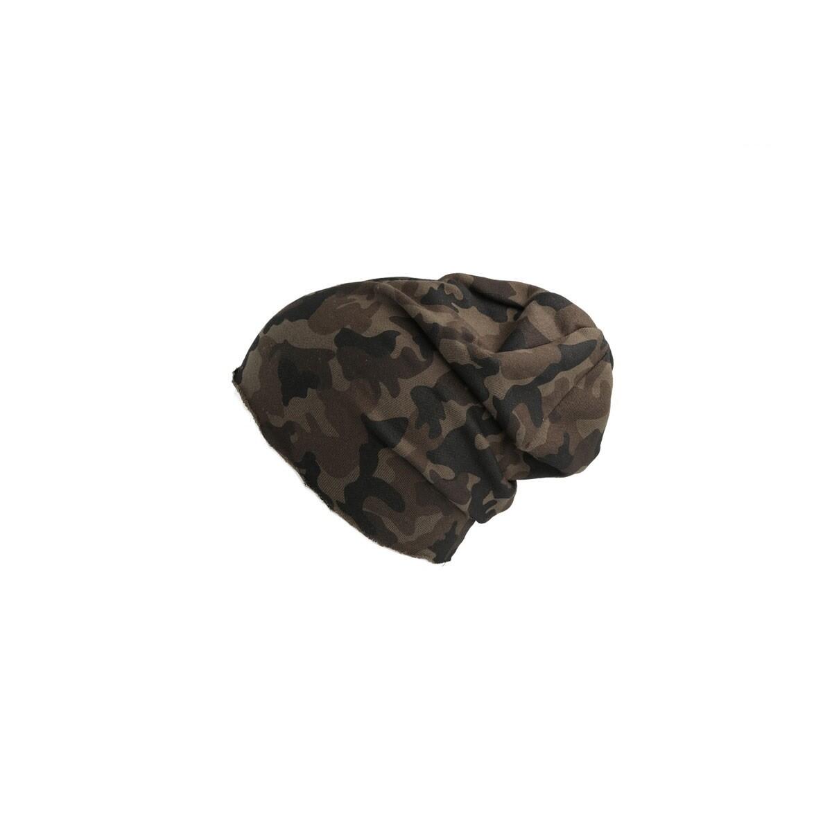 Brooklin Raw Edge Jersey Beanie (Camouflage) 2/4