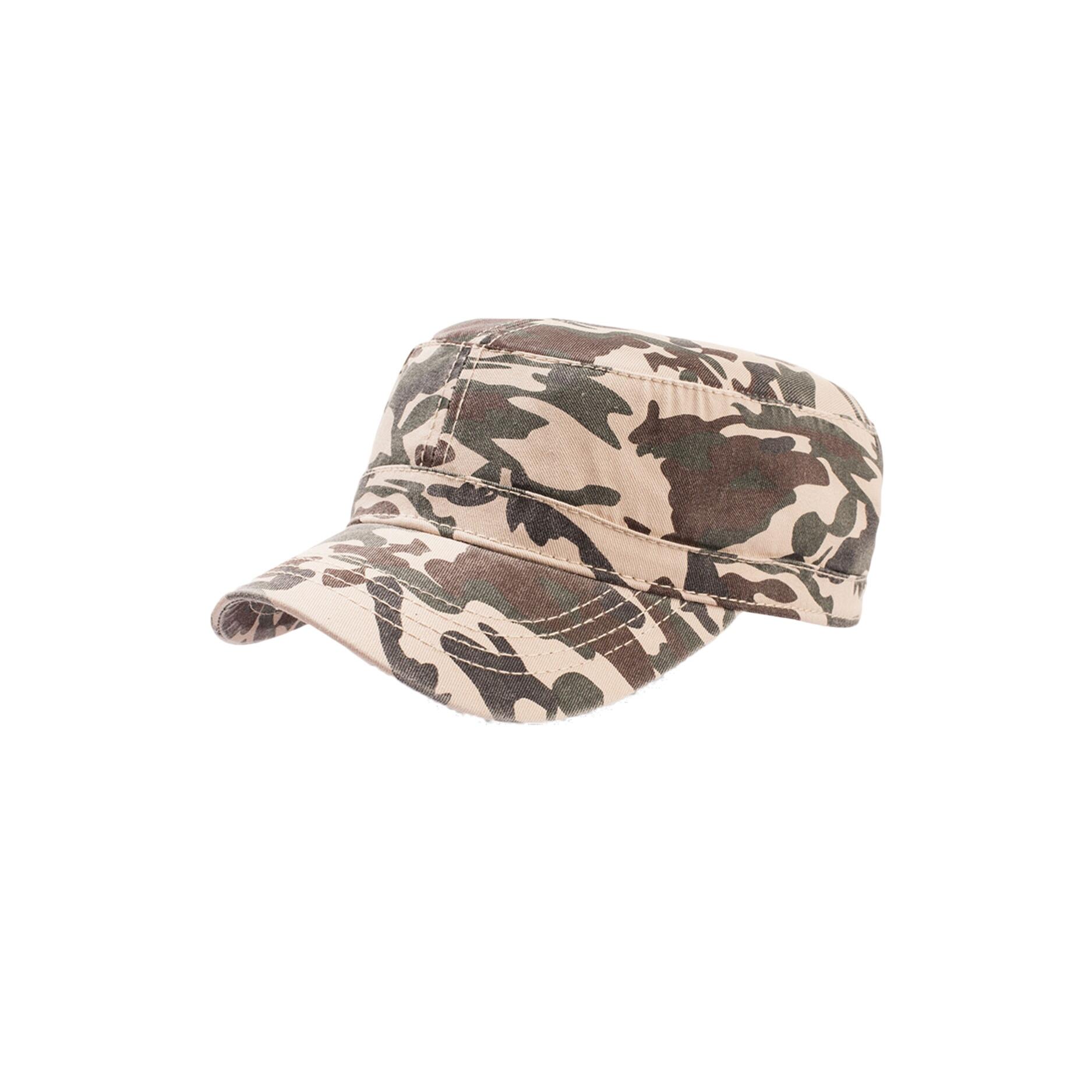 Chino Cotton Uniform Military Cap (Camo Khaki) 1/4