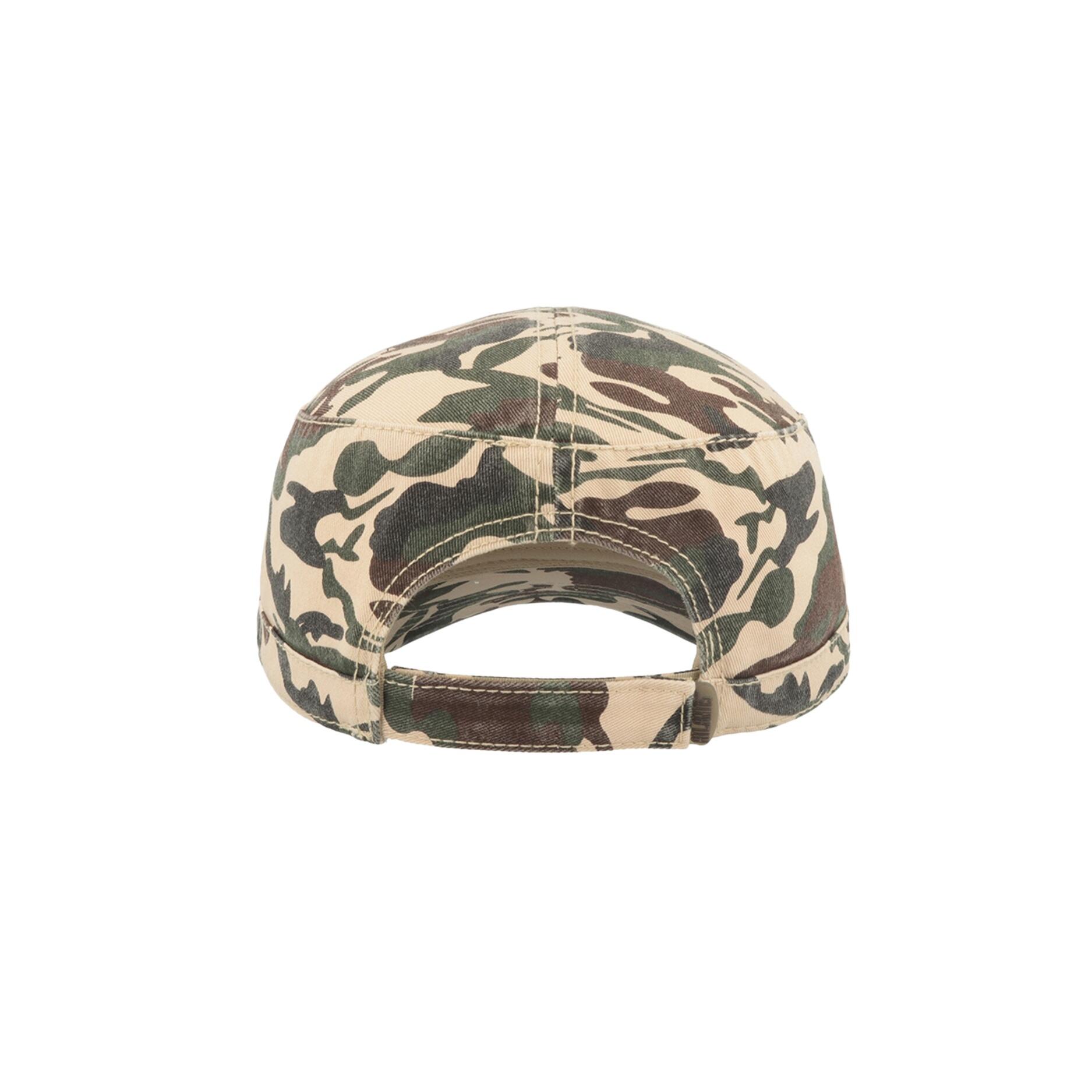 Chino Cotton Uniform Military Cap (Camo Khaki) 2/4