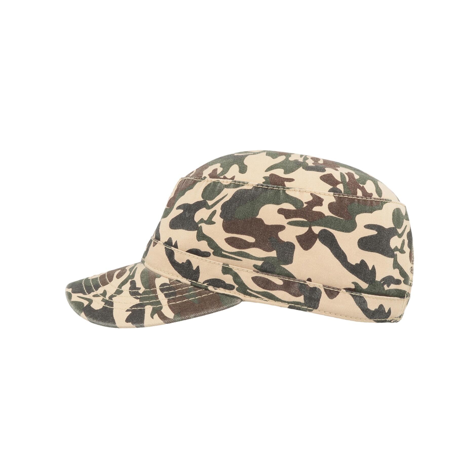 Chino Cotton Uniform Military Cap (Camo Khaki) 3/4
