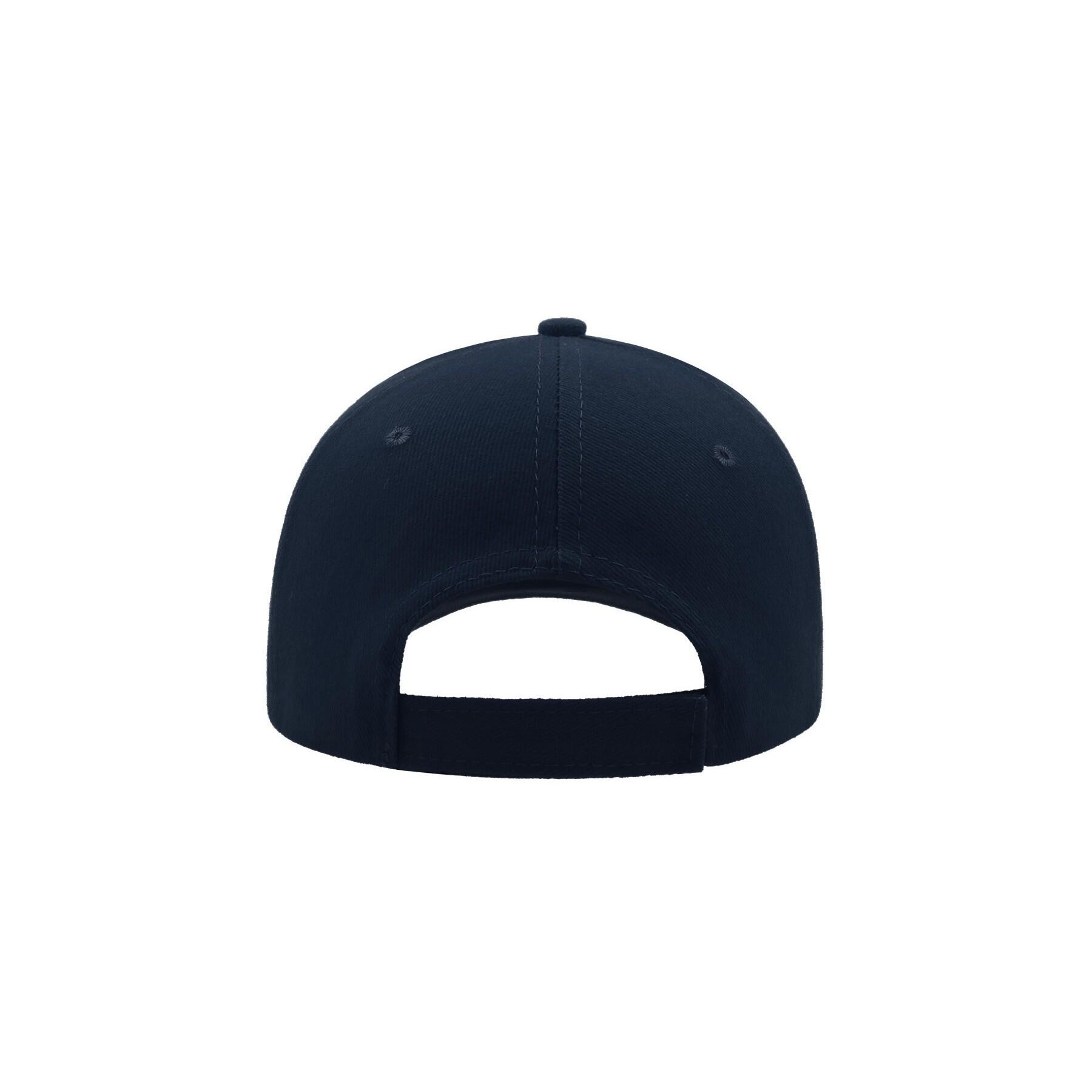 Liberty Six Brushed Cotton 6 Panel Cap (Navy) 2/4