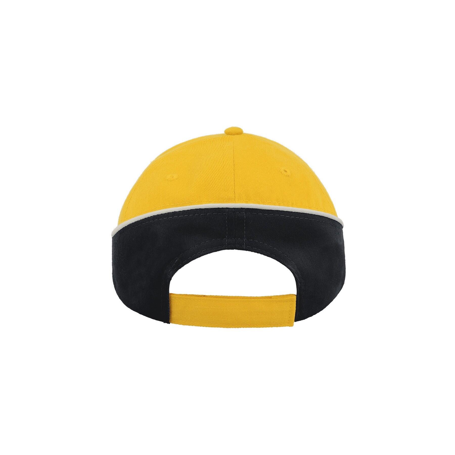 Racing Teamwear 6 Panel Cap (Yellow/Navy) 2/4