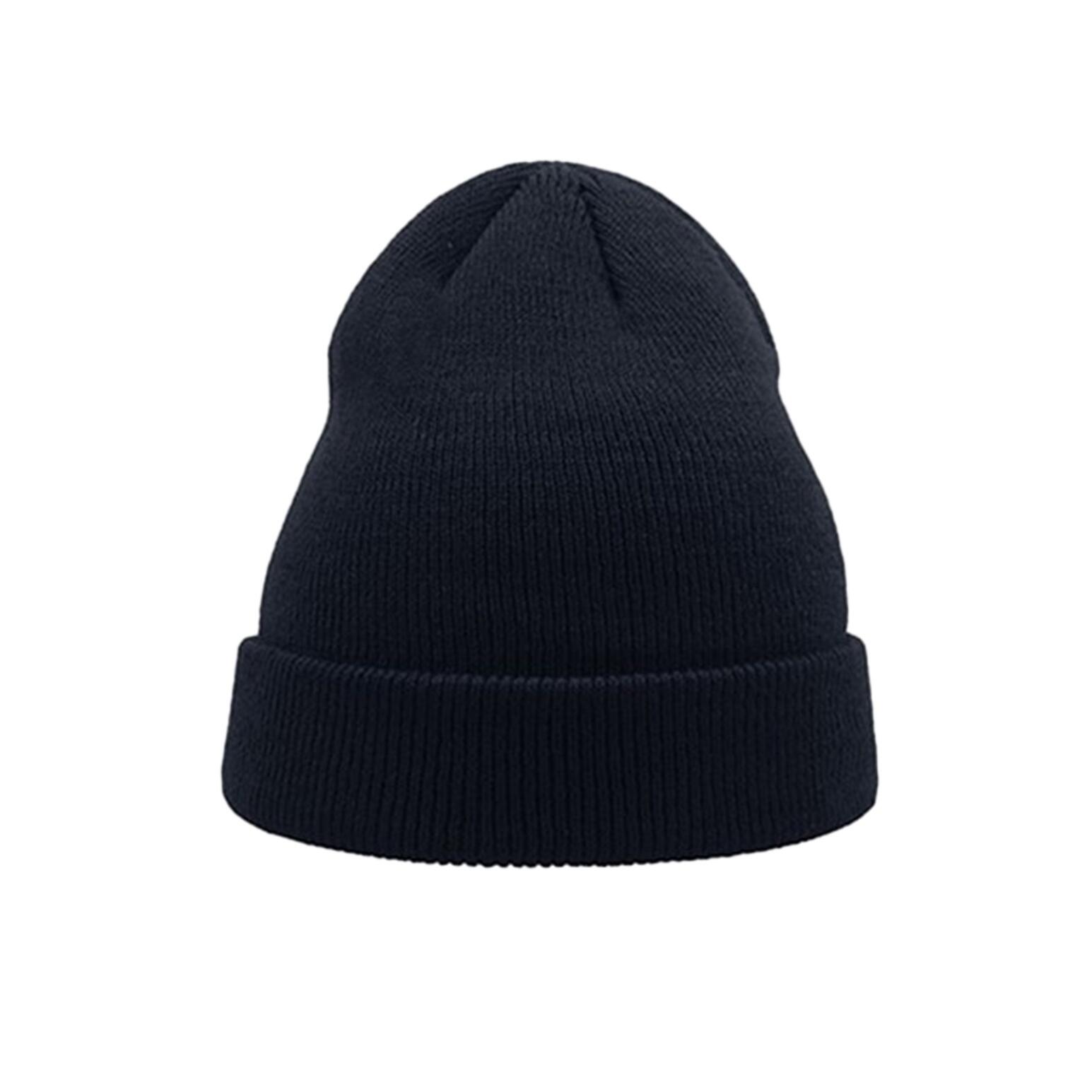 Wind Childrens/Kids Double Skin Beanie With Turn Up (Navy) 3/3