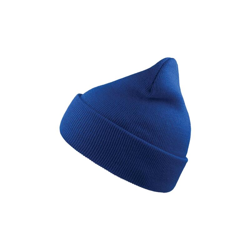 Wind Double Skin Beanie With Turn Up (Royal)