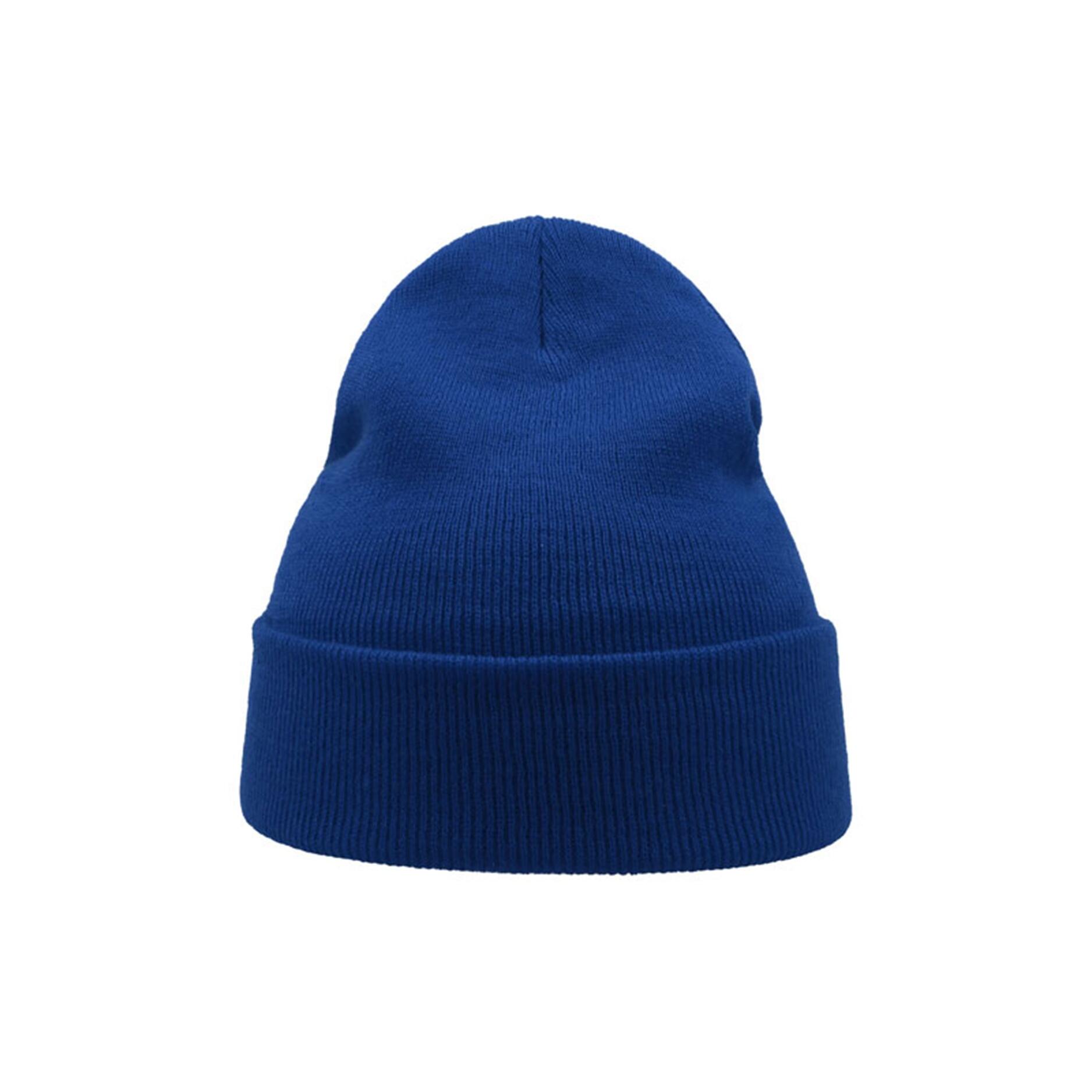 Wind Double Skin Beanie With Turn Up (Royal) 3/3