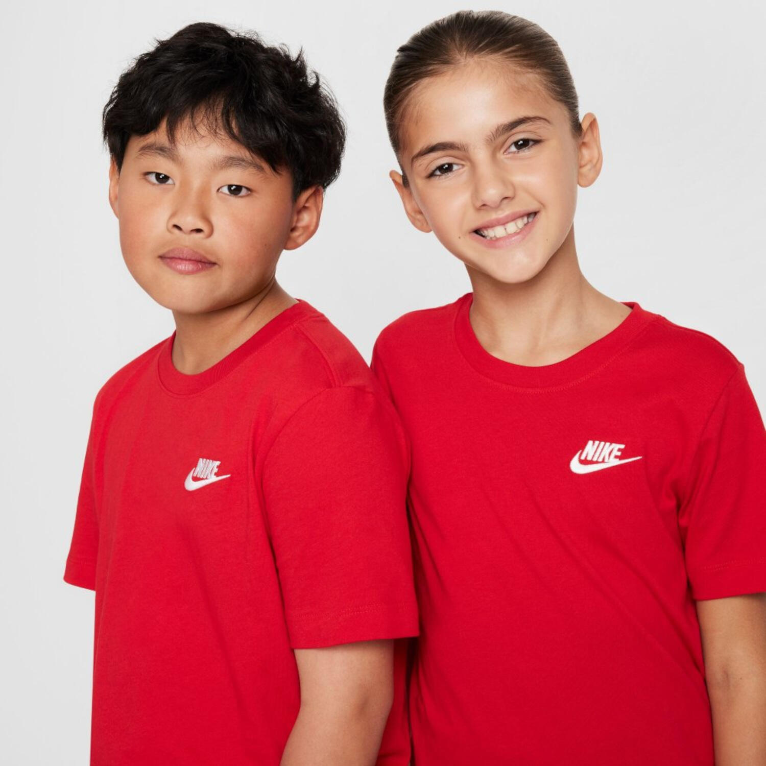 T-shirt junior nike rosso 3/4