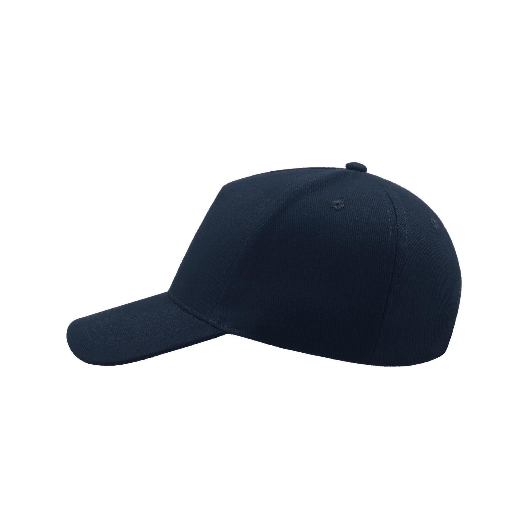 Liberty Five Heavy Brush Cotton 5 Panel Cap (Navy) 3/4