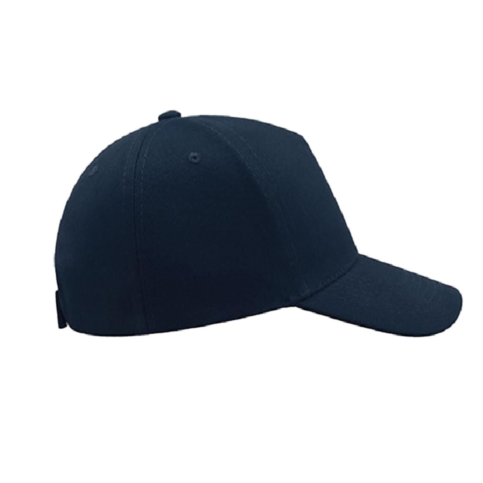 Liberty Five Heavy Brush Cotton 5 Panel Cap (Navy) 4/4