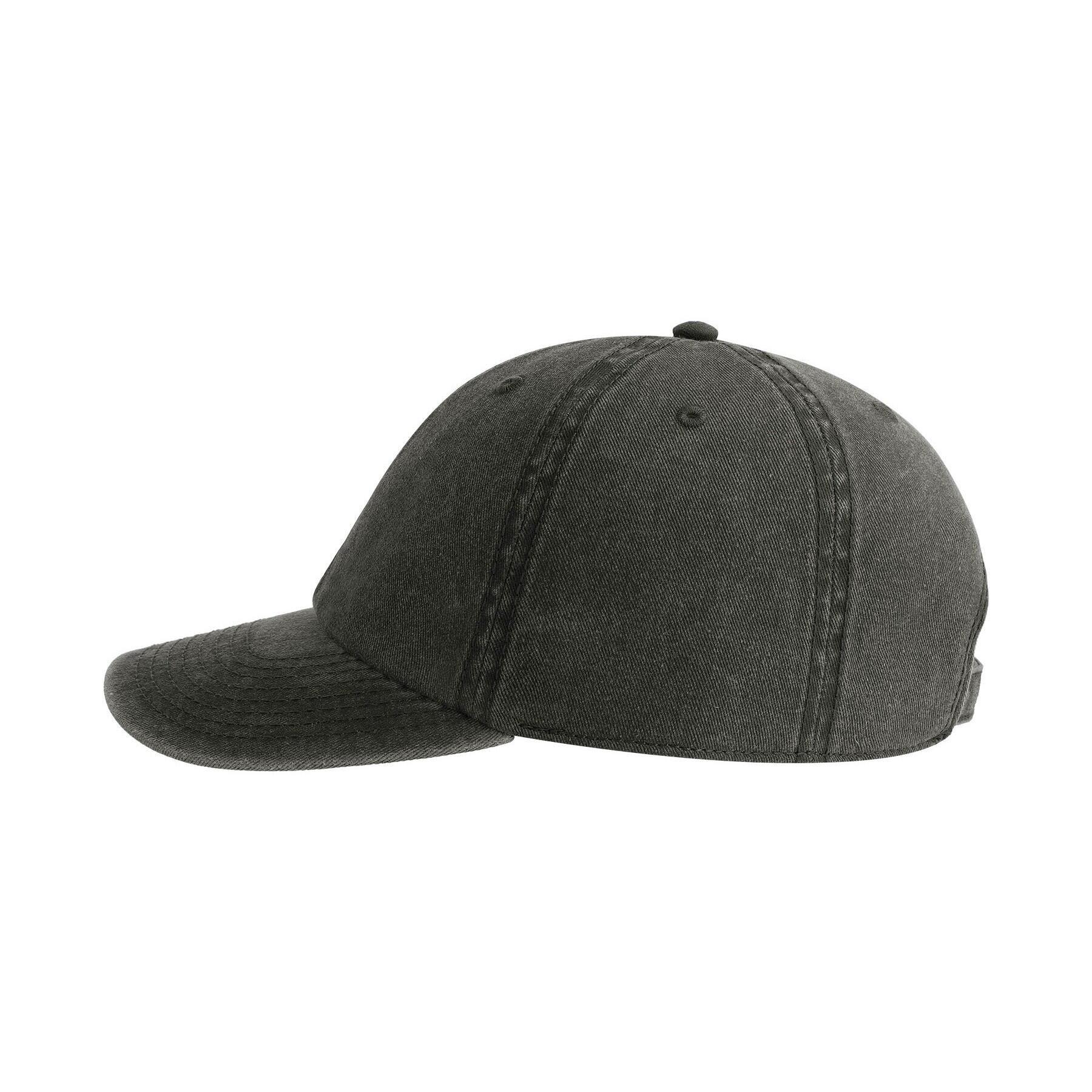 Digg Pigment Dyed 6 Panel Cap (Black) 3/4