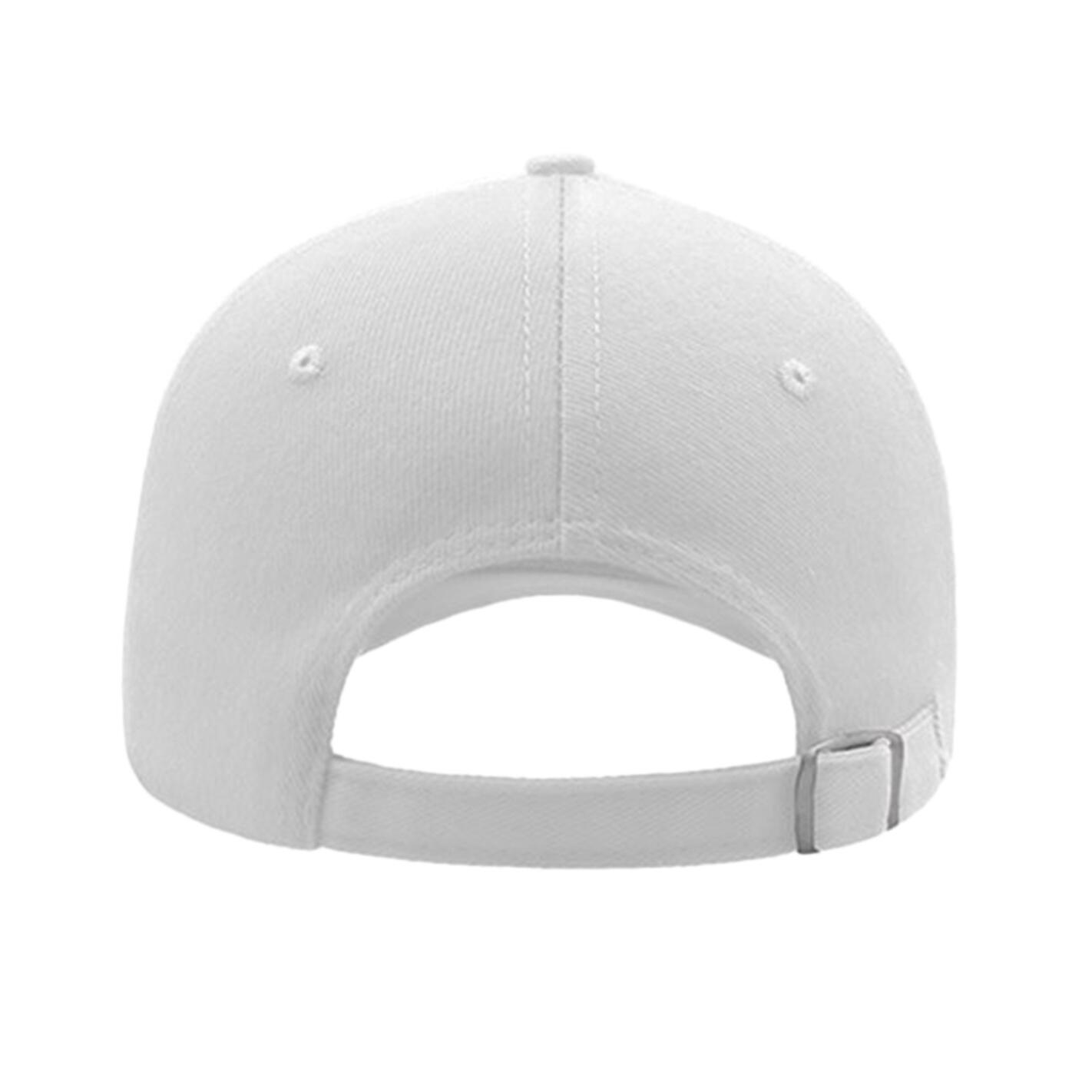 Liberty Five Buckle Heavy Brush Cotton 5 Panel Cap (White) 2/4