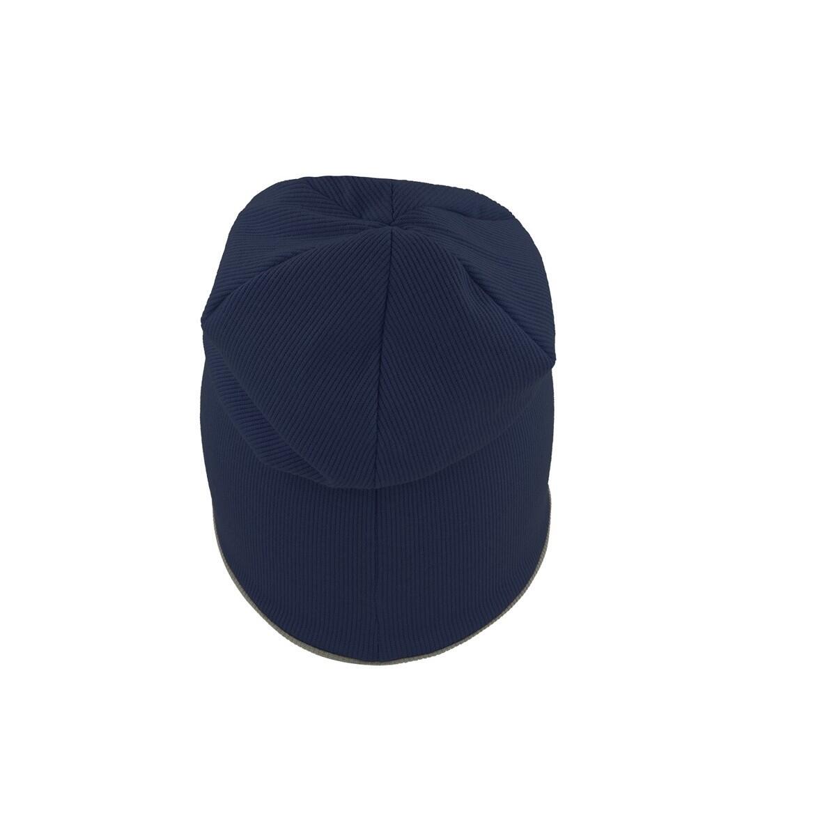 Extreme Reversible Jersey Slouch Beanie (Navy/Grey) 3/4