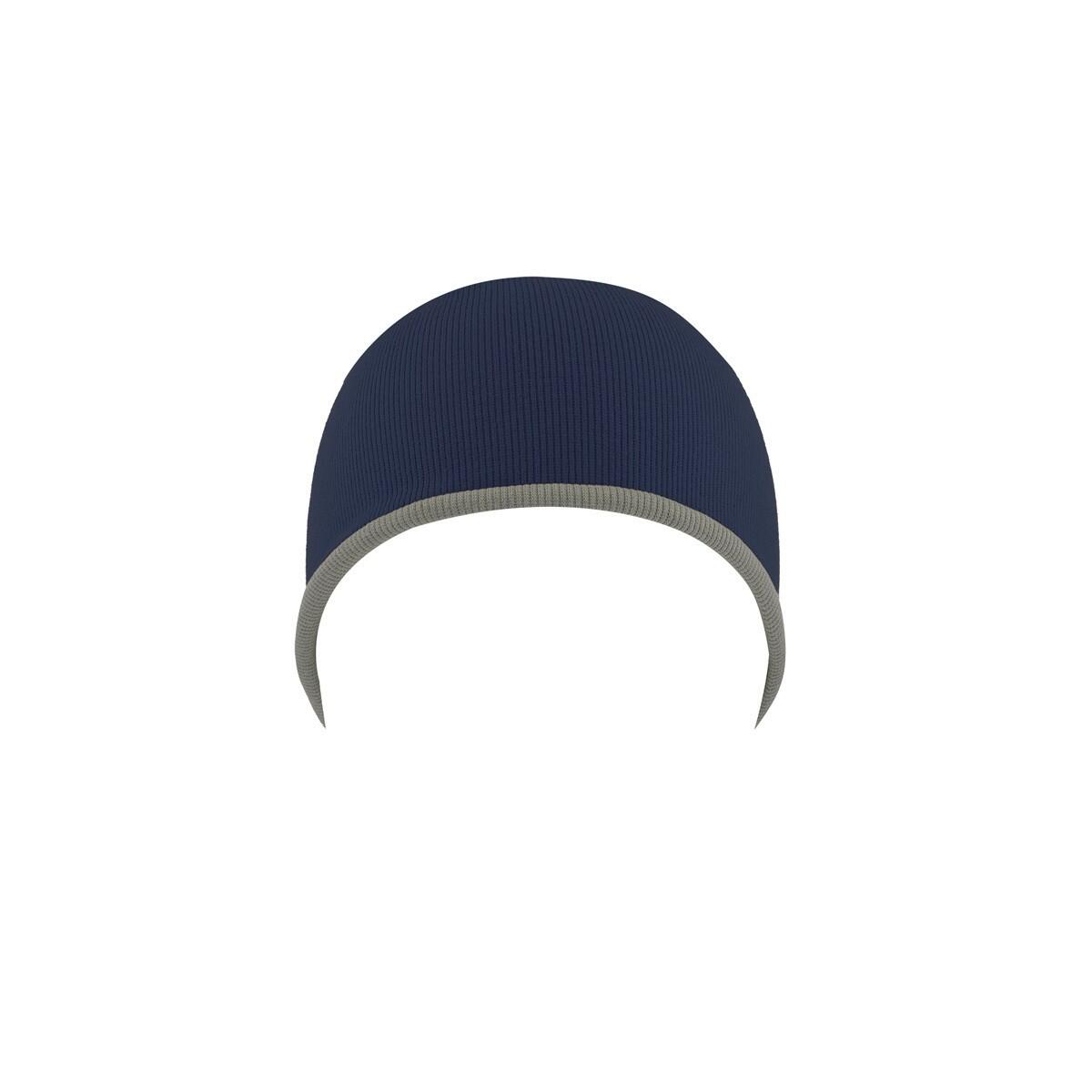 Extreme Reversible Jersey Slouch Beanie (Navy/Grey) 4/4