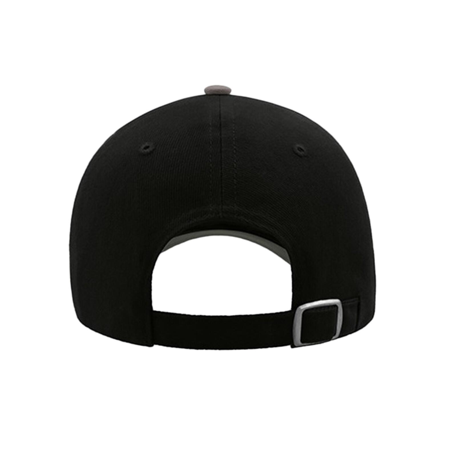 Liberty Sandwich Heavy Brush Cotton 6 Panel Cap (Black/Grey) 2/3