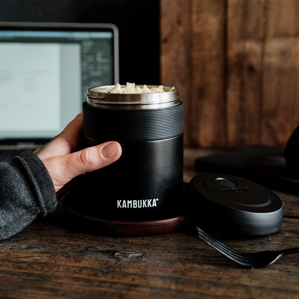 Kambukka Bora Food jar 600ml Matte Black 5/7