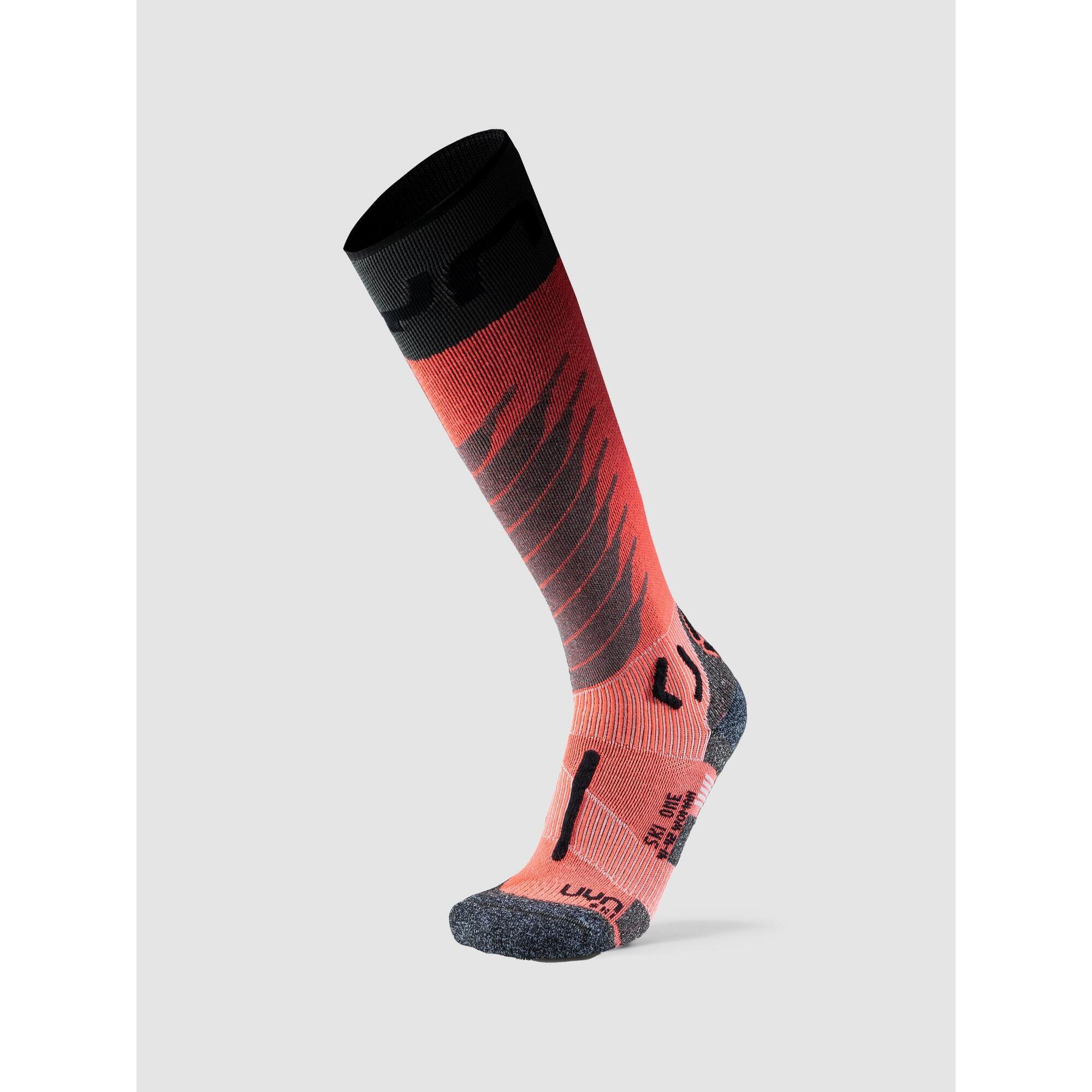 Uyn - Ski One Merino Socks - Chaussettes - Rose - 39/42 - Decathlon