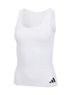 Tanktop atmungsaktiv Damen - Sport Active Essentials Cotton 3 Stripes khaki