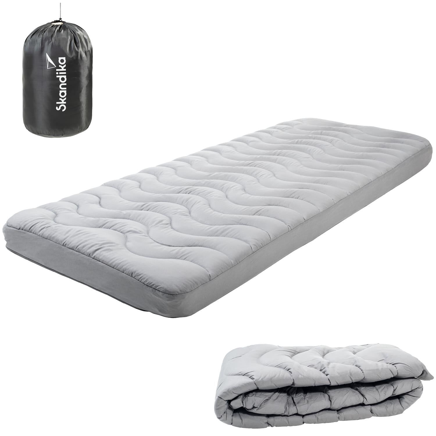 Skandika - Housse Pour Matelas Gonflable Easy 3d Premium - 195x80x10cm - Surmatelas - Sous-matelas - Gris - Taille Unique - Decathlon