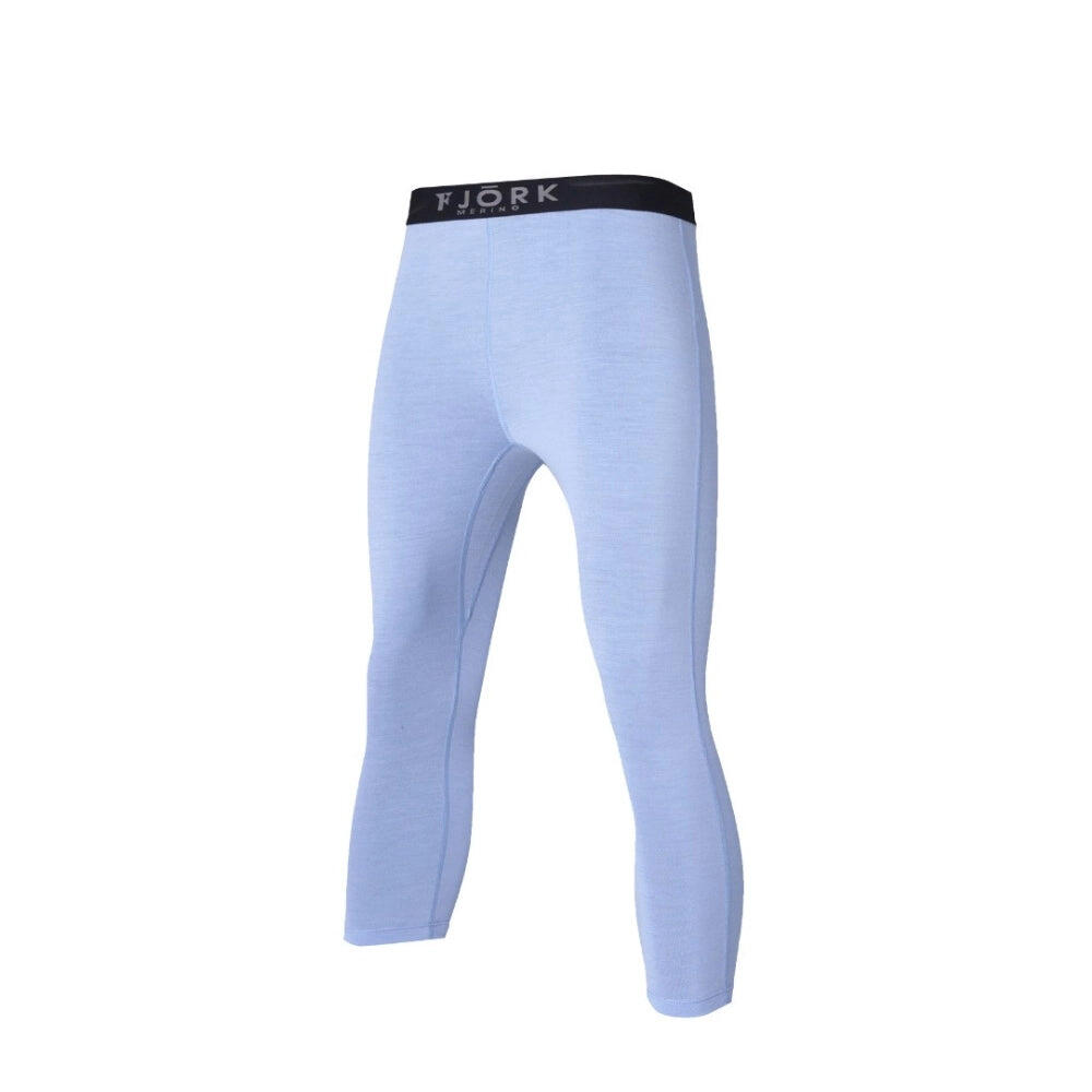 Fjork Merino - Legging Thermique 3/4 Femme 100% Laine De Mérinos - Bjork 210 - Legging - Bleu - 48 Xl - Decathlon