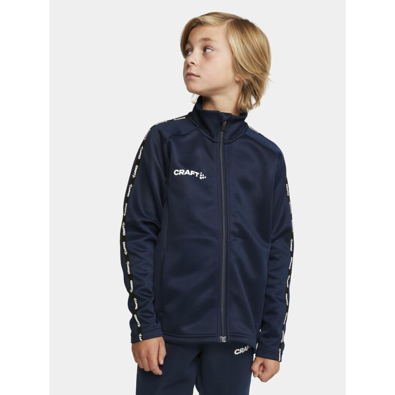 Craft Squad 2.0 Top Full Zip Enfants - Marine 3/6
