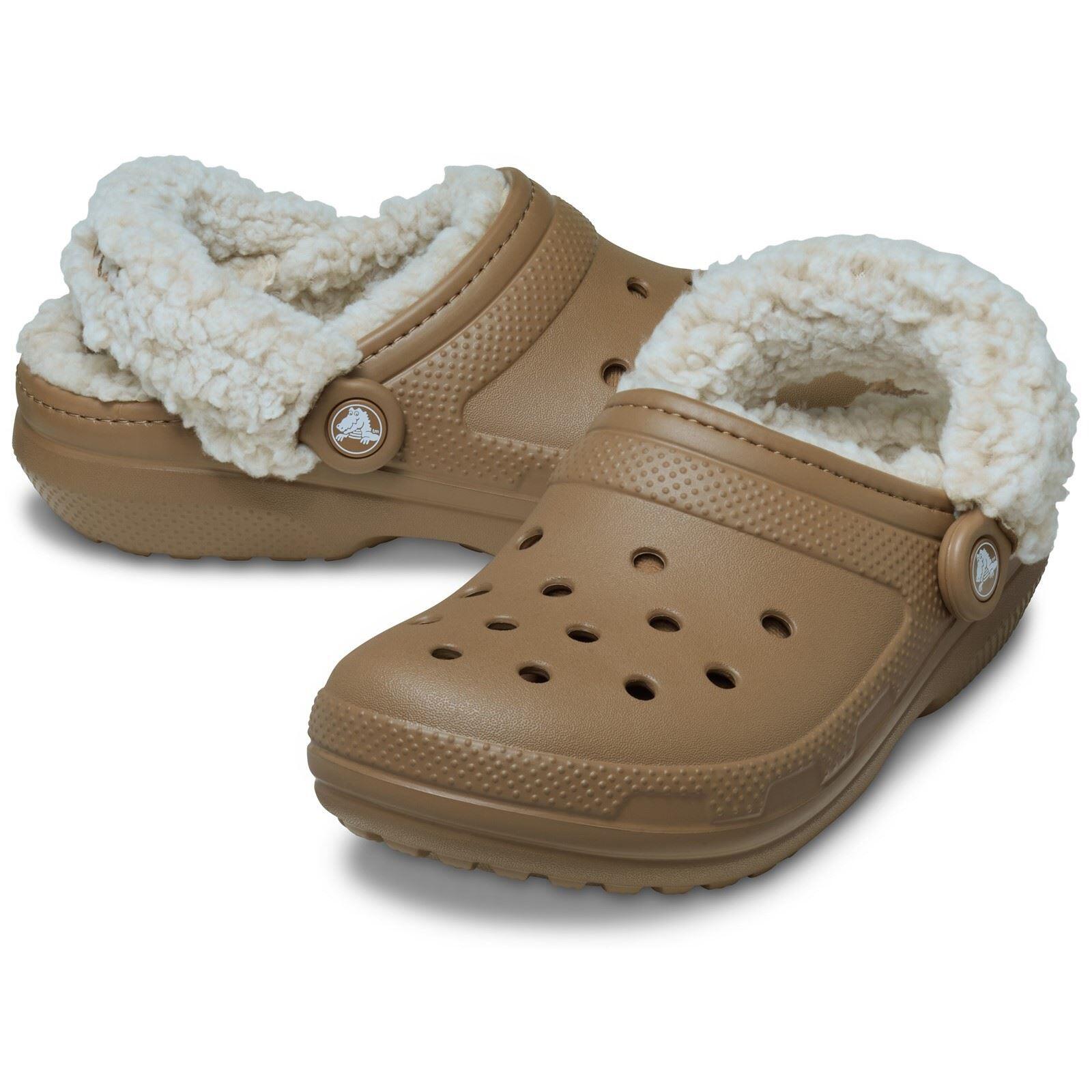 Clog Sandals Brown Winter Crocs Crocs Unisex-Adult Classic Fleece