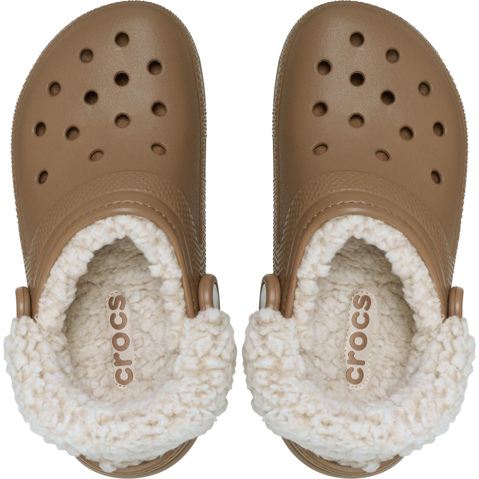 Crocs Classic Fleece Lined Thermoplastic Men's Sepia Clogs CROCS