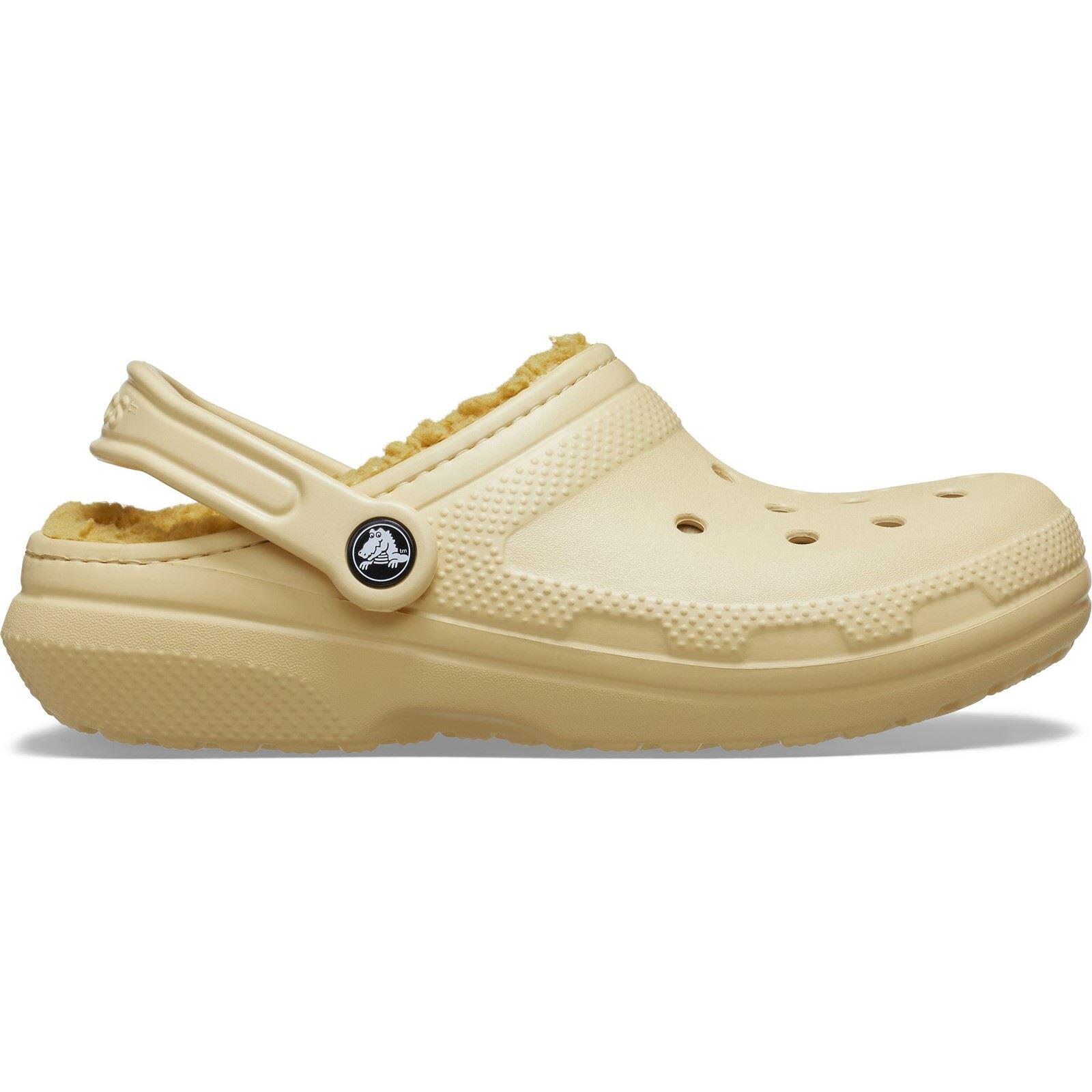 Zuecos CROCS  Classic Lined Clog Beige  Mujer 6/6
