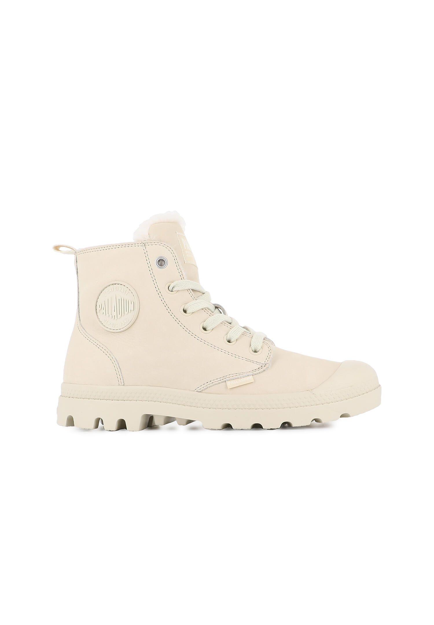 Botines Mujer Palladium Pampa Hi Zip Wl Beis 2/6