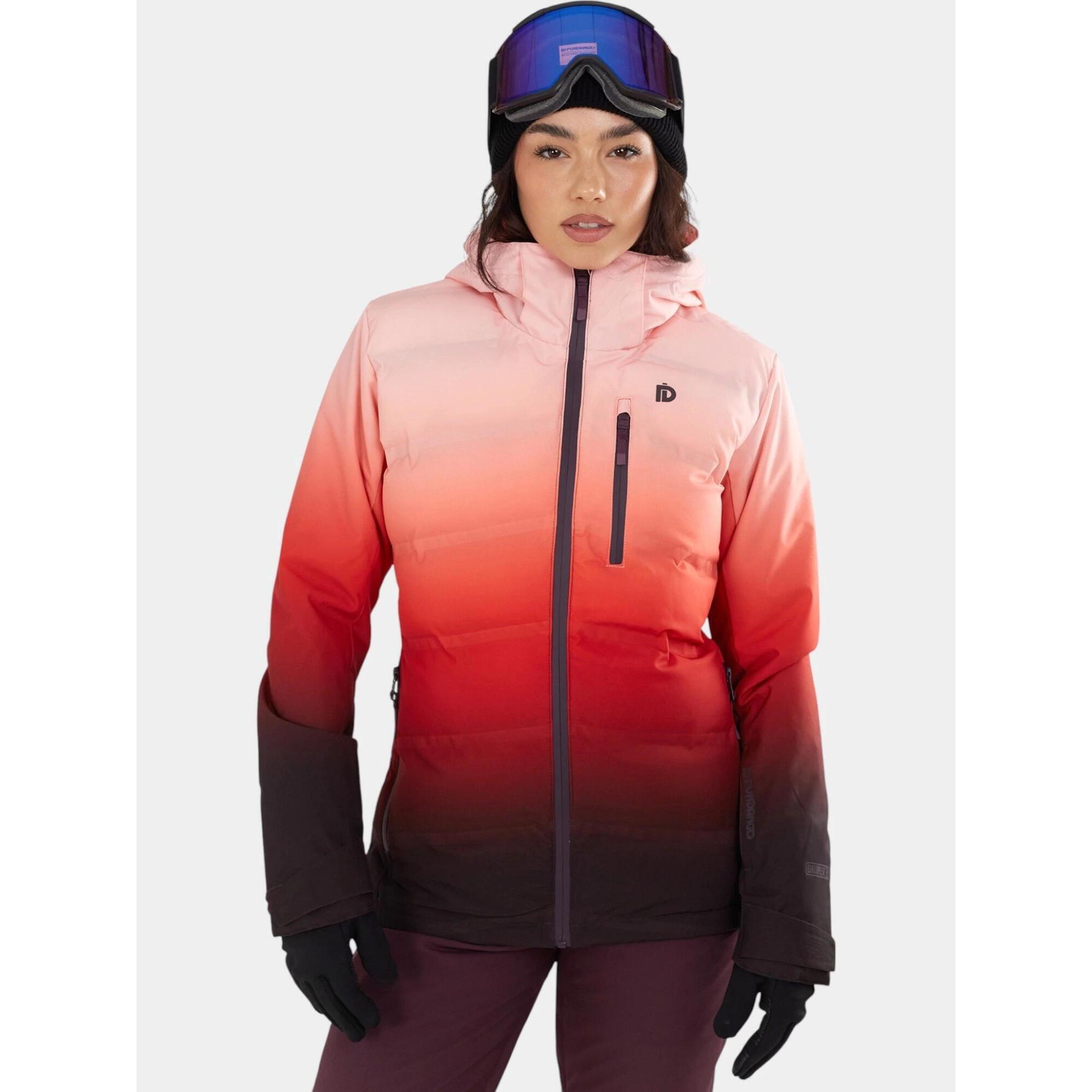 Fundango - Veste De Ski Matelassée Femme Pumila - Doudoune Synthétique - Multicolore|rose - Decathlon