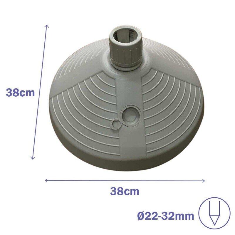 Base de sombrilla Marbueno Plástico 10L para exteriores 3/4