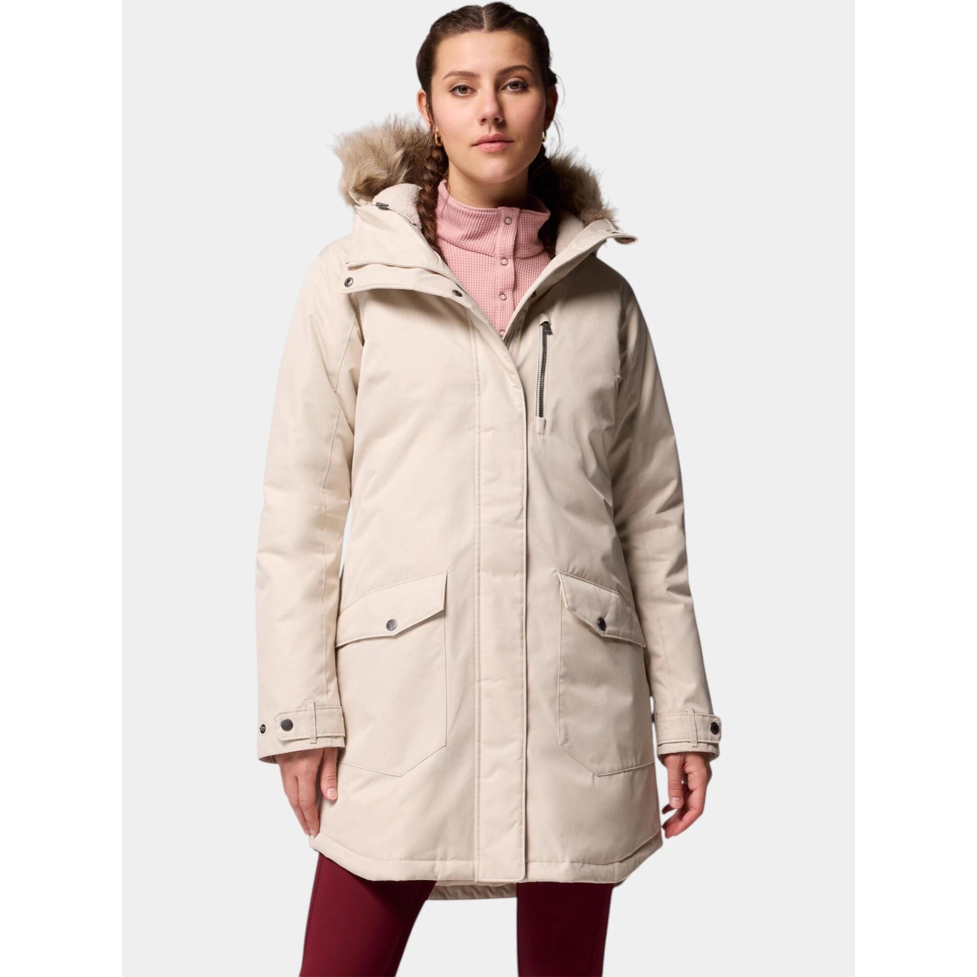 Columbia - Manteau D'Hiver Femme Suttle Mountain - Doudoune Synthétique - Beige - Decathlon