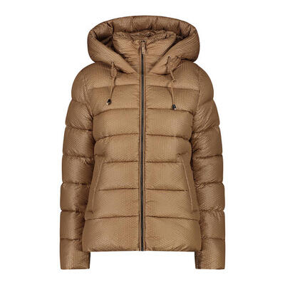 Donsjas met capuchon en 3d-effect voor dames cmp