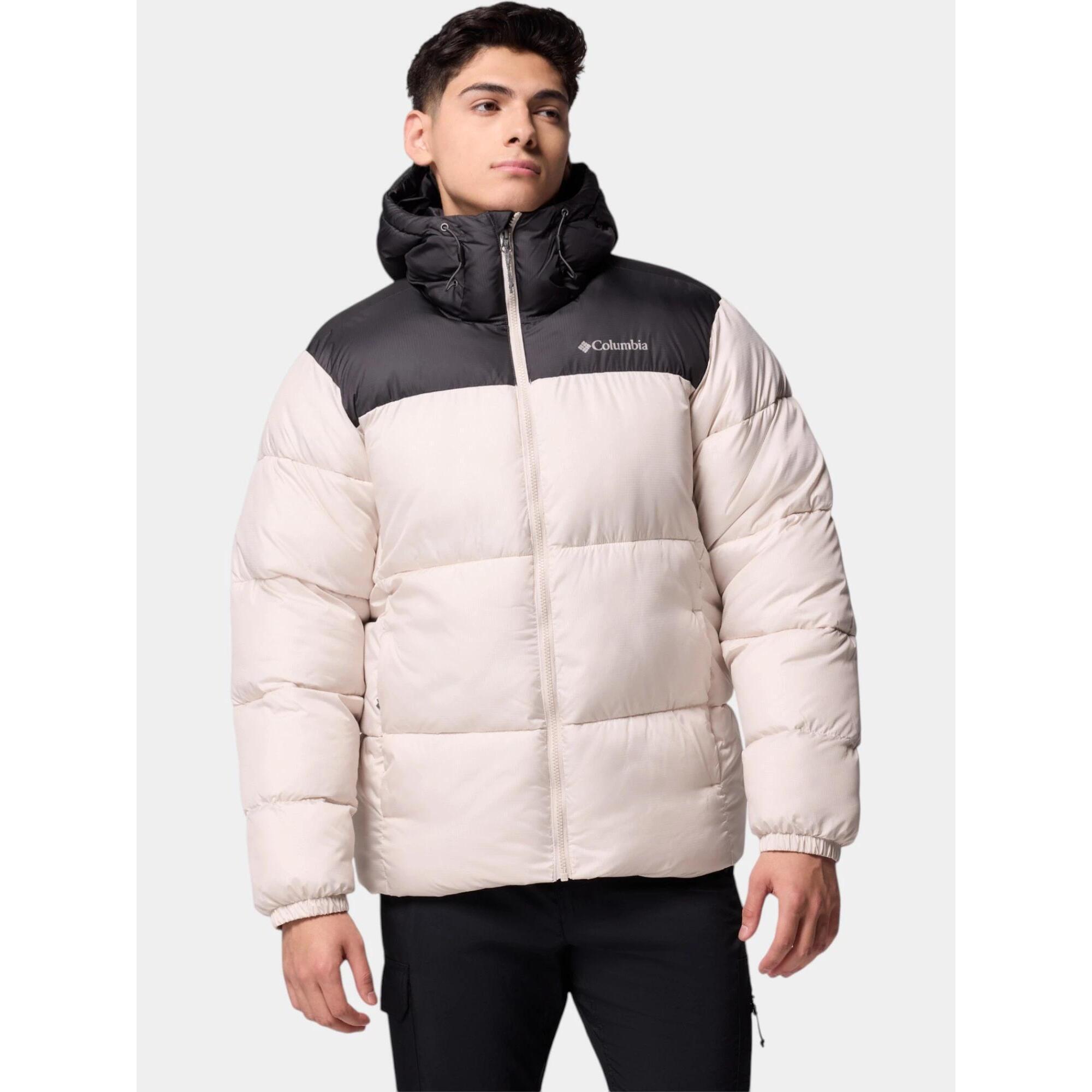 Columbia - Manteau D'Hiver Homme Puffect Ii - Doudoune Synthétique - Beige|noir - Decathlon