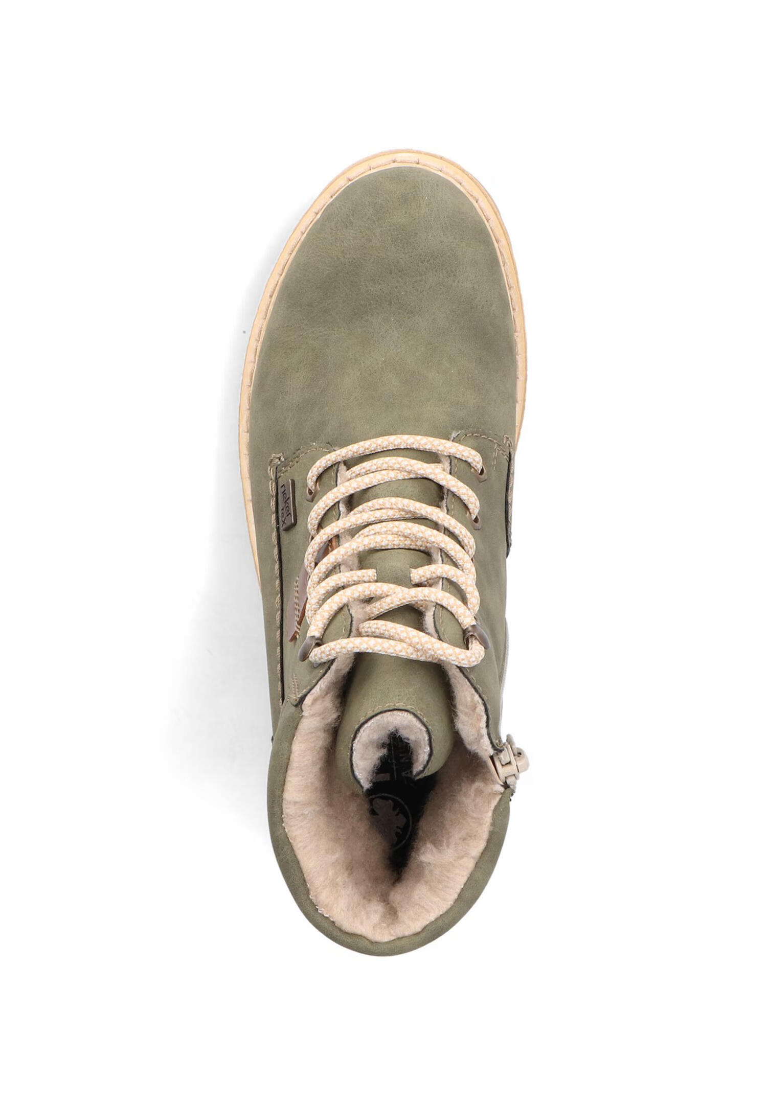 Rieker Damen Schnürstiefel warm gefüttert Stiefelette Y8120-54 grün 4/5