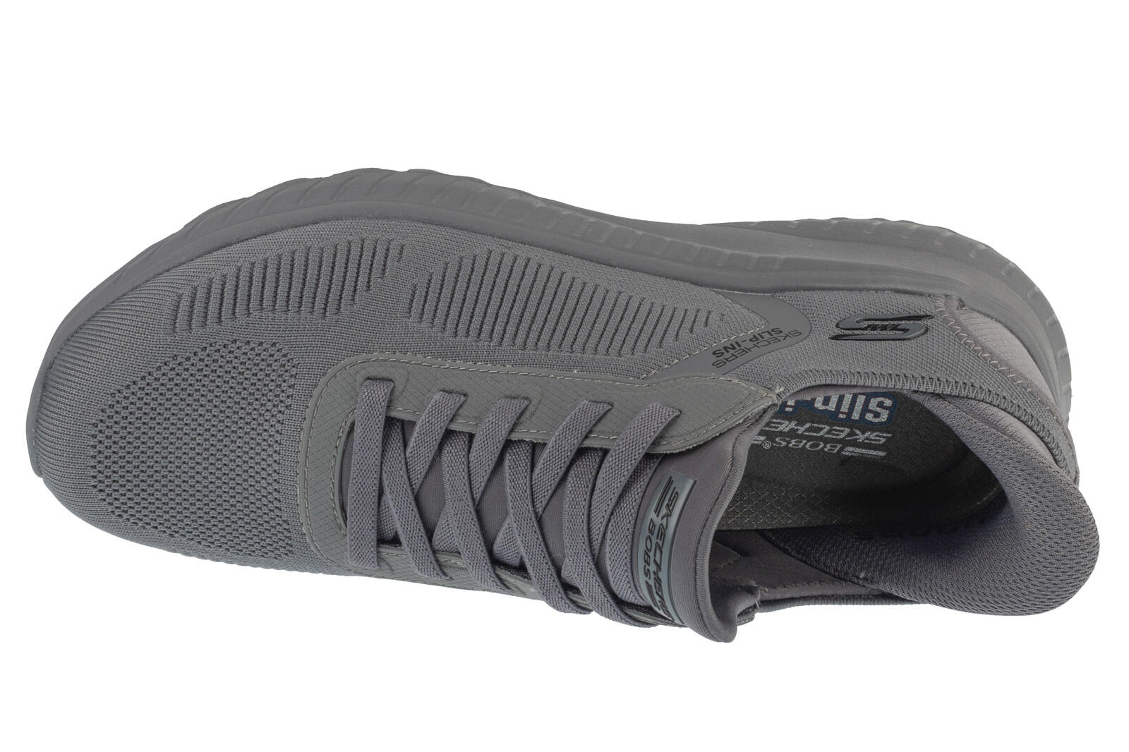 Chaussures Slip-ins: Bobs Sport Squad Chaos - Solid Step - 118312-DKGY Gris 3/5