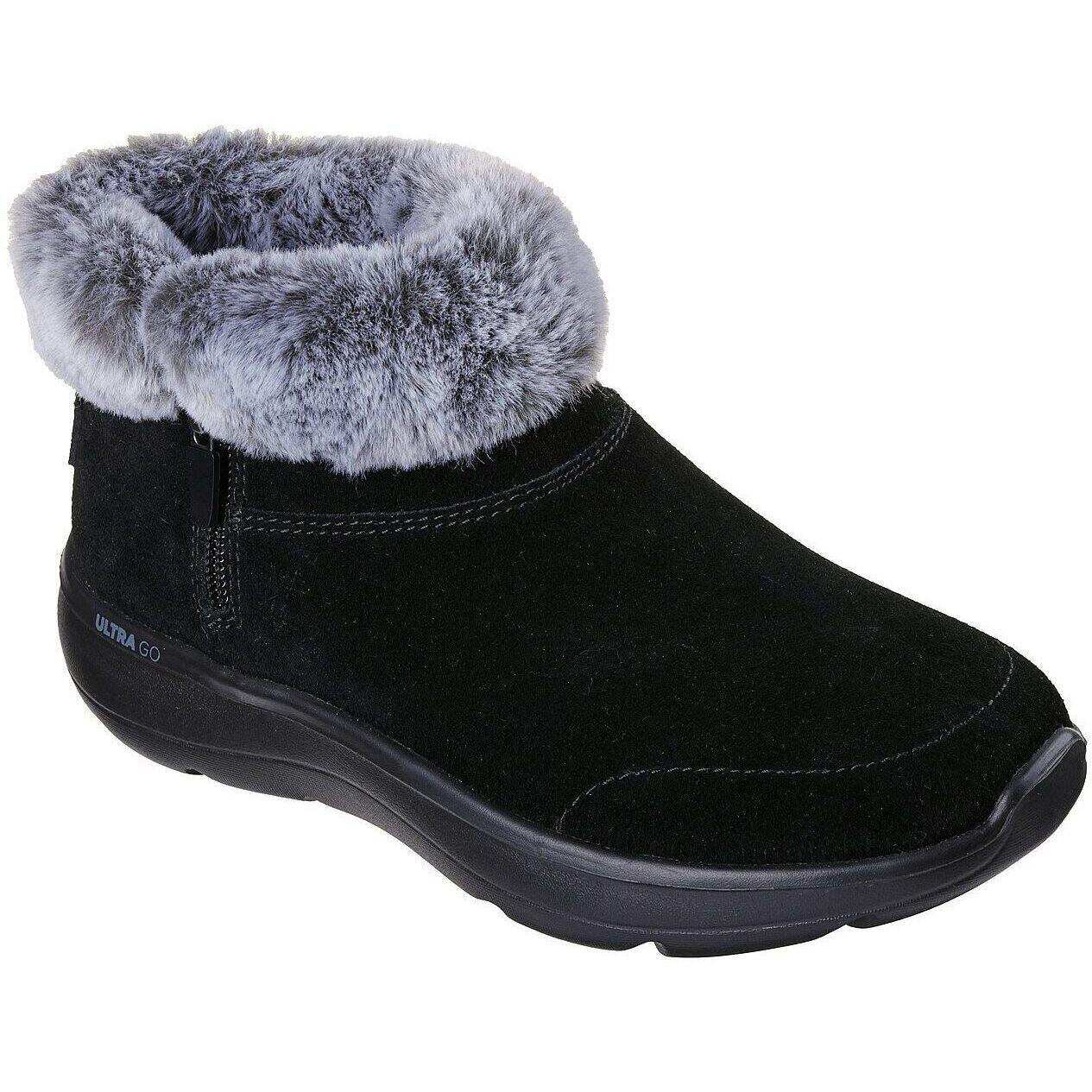 Ghete femei Skechers On-the-go Encore - Snow-cappe, Negru