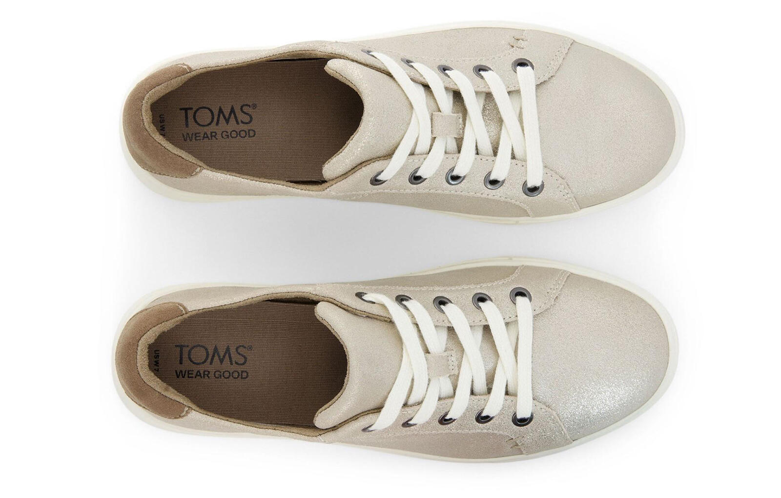 Toms Kameron Womens Trainers - Leather Upper, OrthoLite Insoles, Rubber Outsole 5/5
