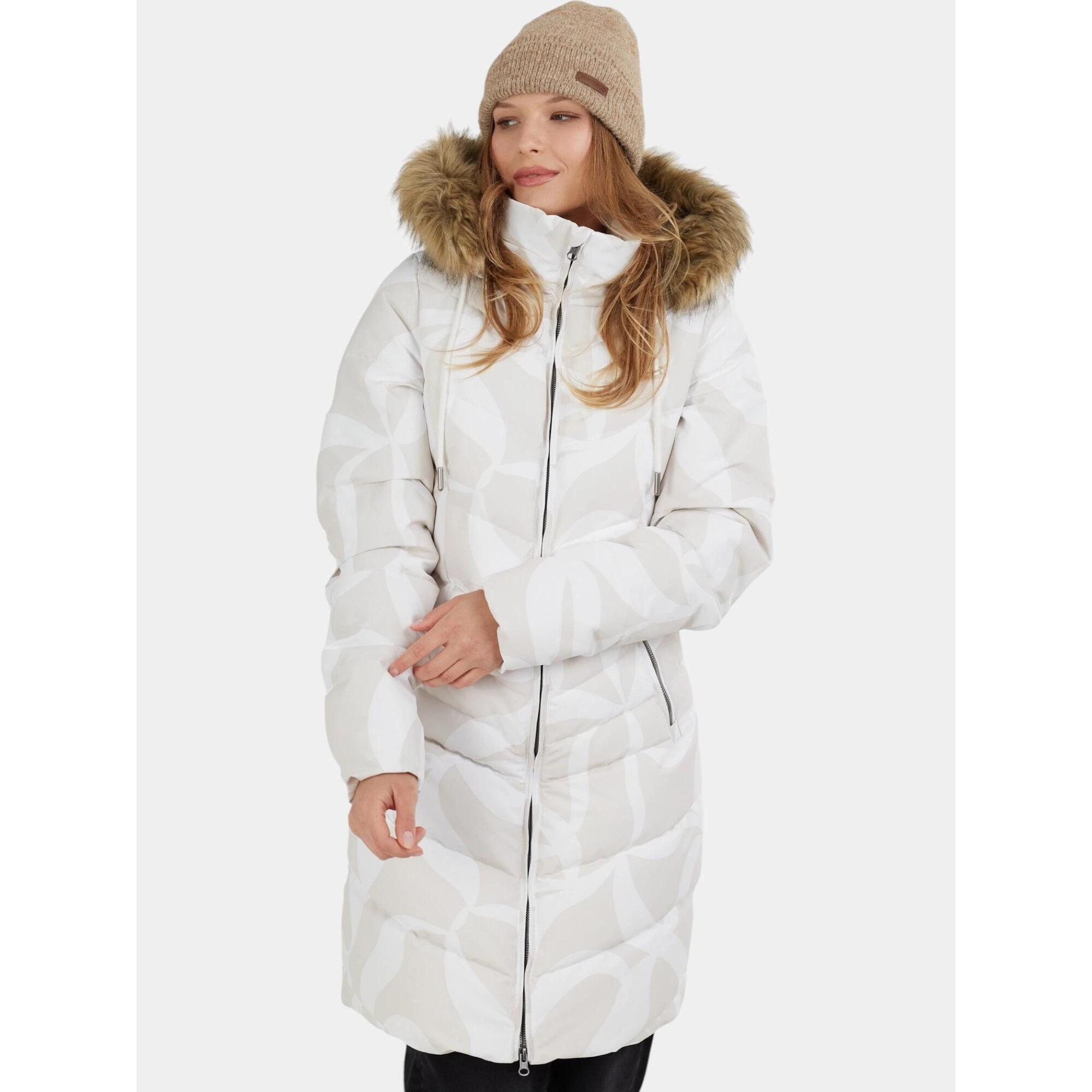 Fundango - Manteau D'Hiver Femme Puppis - Doudoune Synthétique - Beige - Decathlon