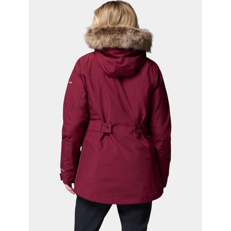 Jacheta de iarna Suttle Mountain Long Insulated Jacket - rosu femei