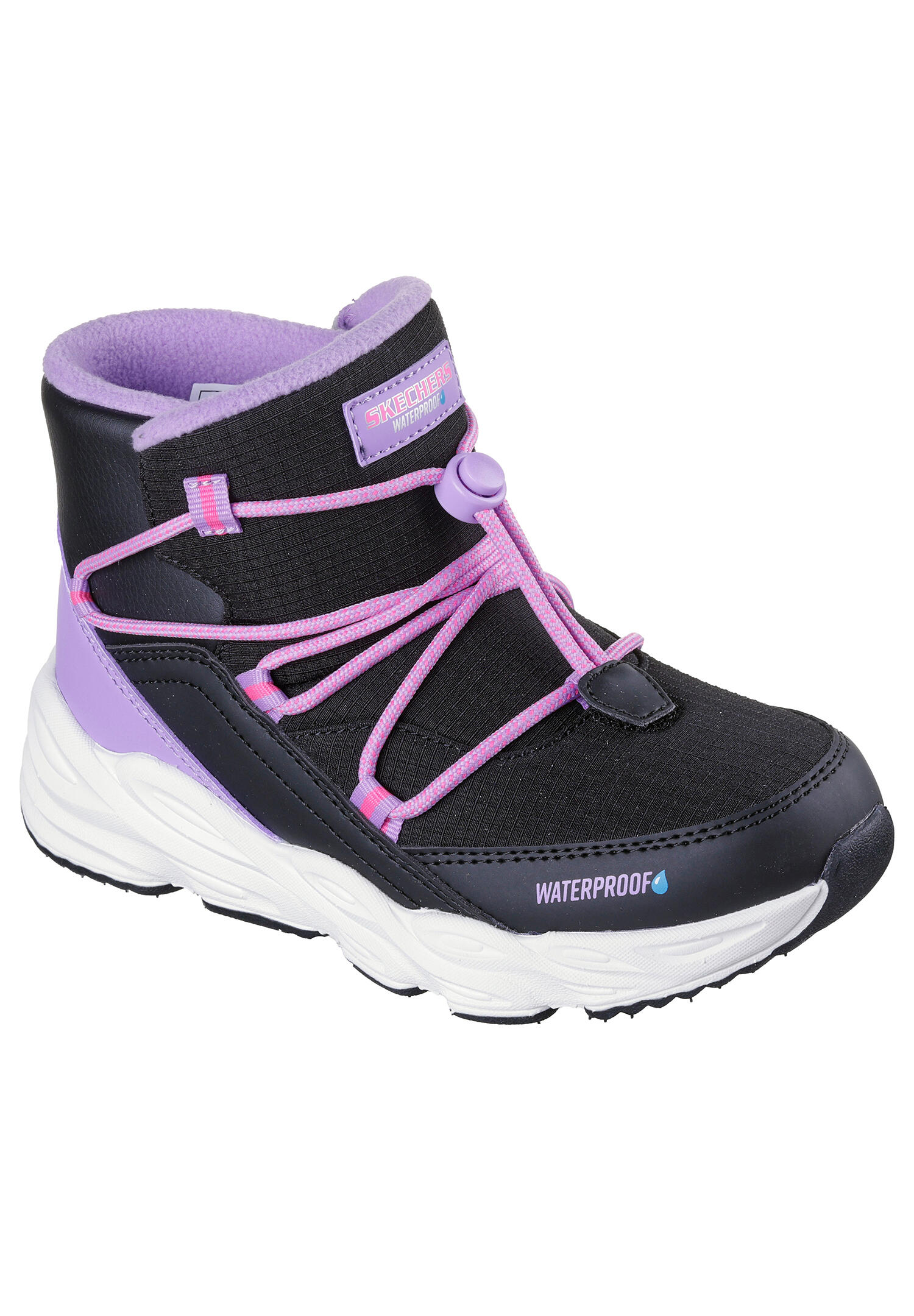 Skechers Turbo Tread Winter Storm Kinder Winterstiefel Sneaker 303492L blau/pink 3/5