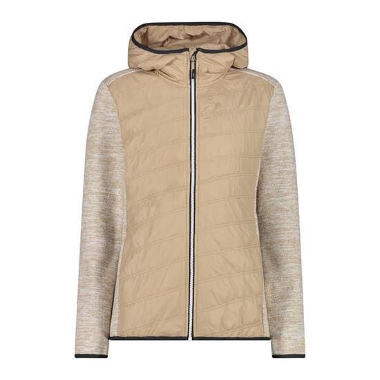 CMP Damen Fleecejacke Woman Jacket Hybrid Fix Hood 33H1876