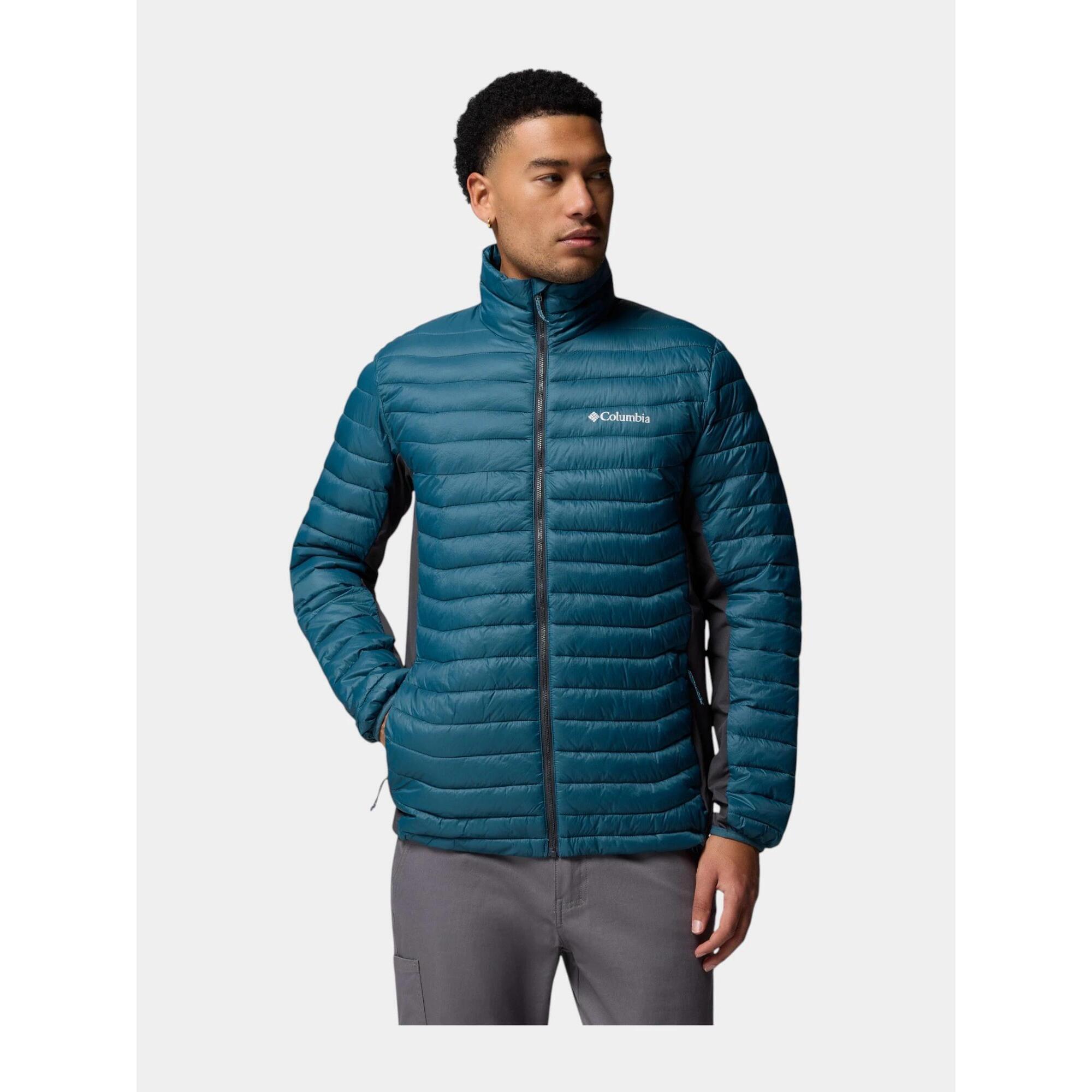 Columbia Heren Powder Pass Gewatteerde jas met capuchon