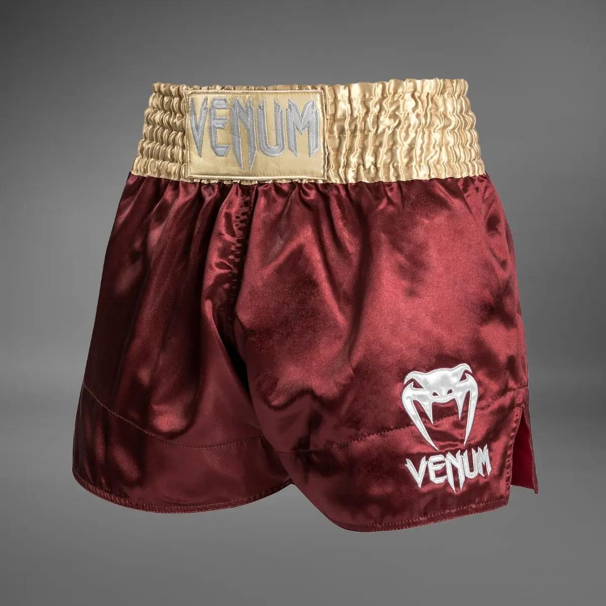 Venum Classic Muay Thai Shorts Bordeaux/Gold L 3/7