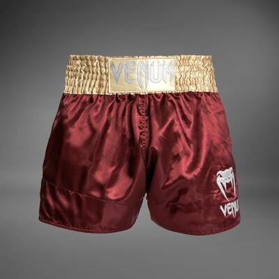 Venum Classic Muay Thai Shorts Bordeaux/Gold L