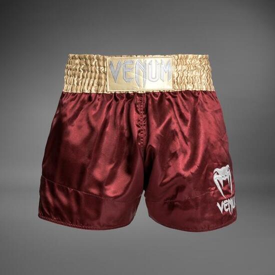 Venum Classic Muay Thai Shorts Bordeaux/Gold L