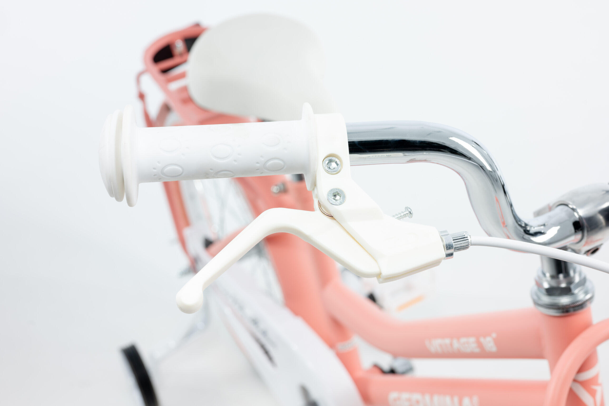 Kinderfiets GERMINA voor meisje 18 inch met zijwieltjes, bagagedrager 5/5