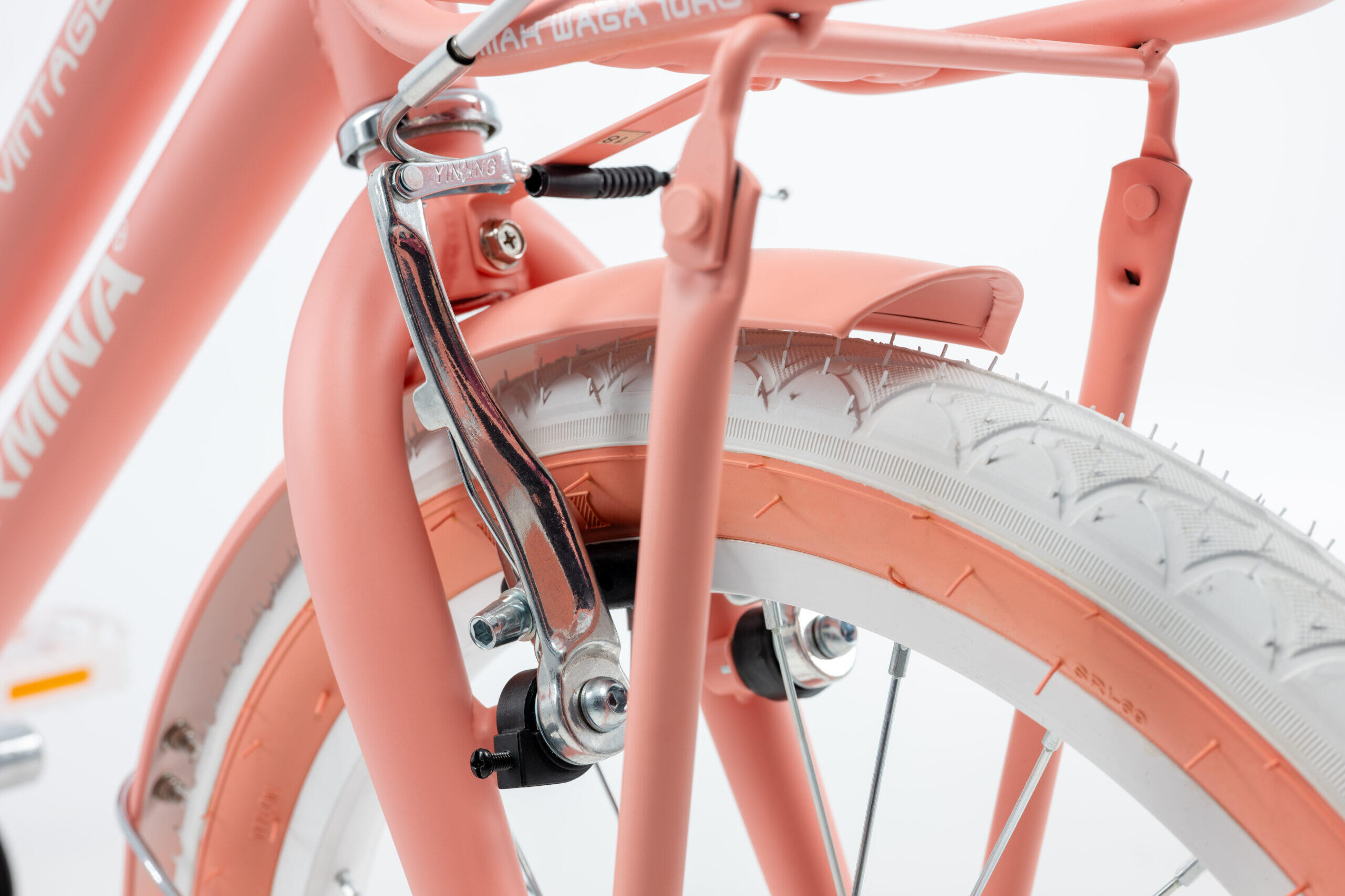 Kinderfiets GERMINA voor meisje 18 inch met zijwieltjes, bagagedrager 4/5