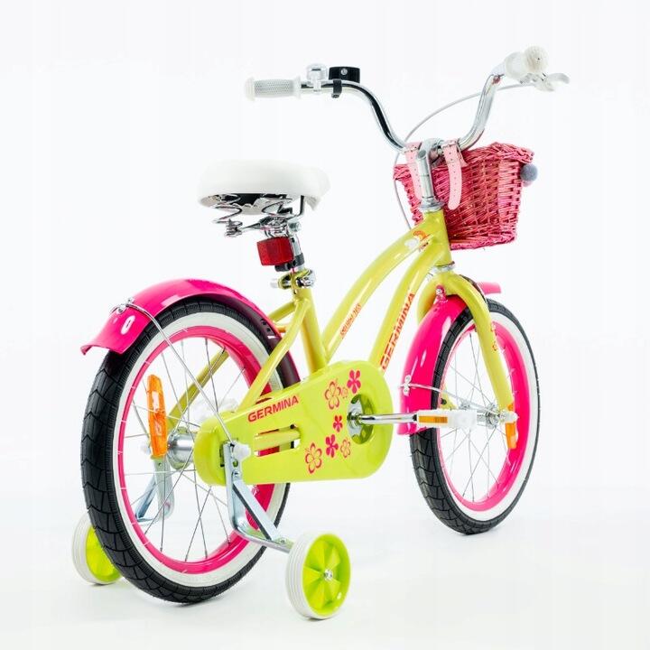 Kinderfiets GERMINA 16 inch cruiser strand stadsfiets met mandje 3/7
