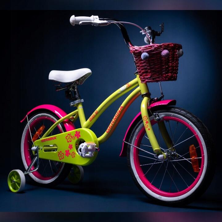 Kinderfiets GERMINA 16 inch cruiser strand stadsfiets met mandje 7/7