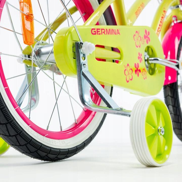 Kinderfiets GERMINA 16 inch cruiser strand stadsfiets met mandje 6/7