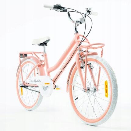 Rower dziecięcy GERMINA 20 cali dziewczęcy miejski z przerzutką Shimano